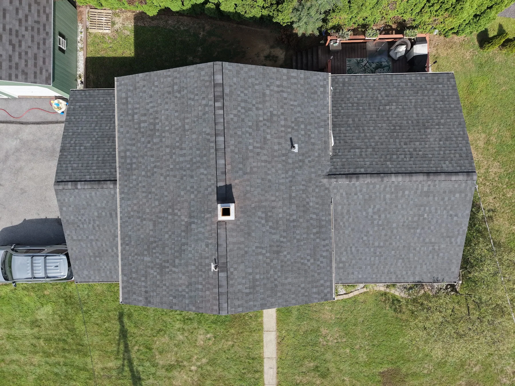 Residential shingle roof